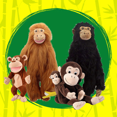 The Puppet Company - Marionetta Da Dito A Forma Di Scimmia, Per Bambini Dai 12 Mesi, Perfetta Per Raccontare Storie