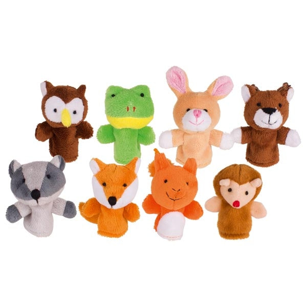 Set De 10 Marionnettes à Doigts En Peluche – Animaux Mignons – 70 Mm – Jeu De Rôle, Conte, Voyage – Dès 0 An