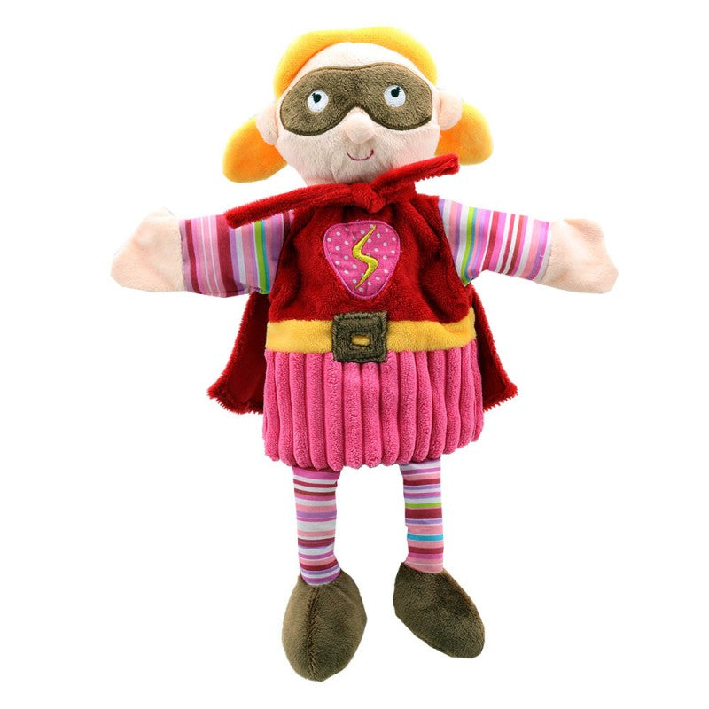 Marionnette Super Héros Violet – The Puppet Company – 38 Cm – Convient Enfant Et Adulte – Raconter Des Histoires