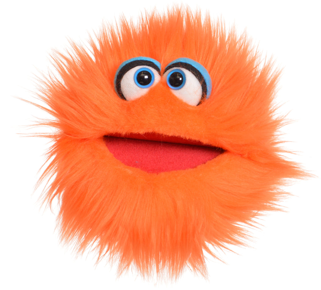 Marionnette Monstre Boule Orange