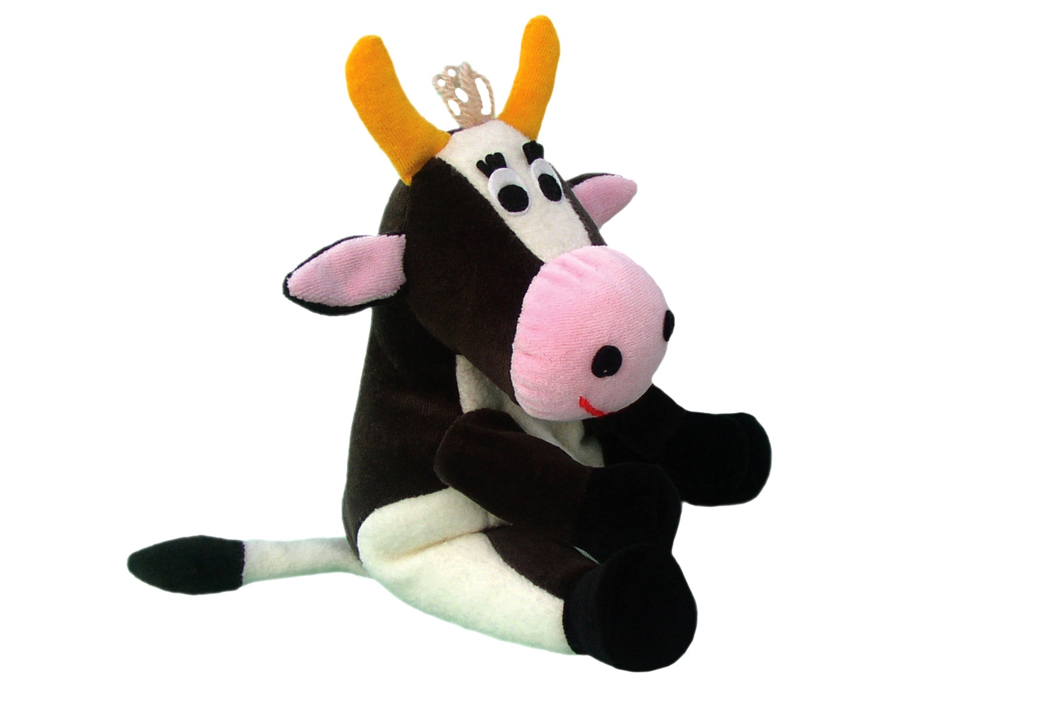Marionnette à Main Vache Toyvian - Peluche Bouche Mobile Pour Enfants