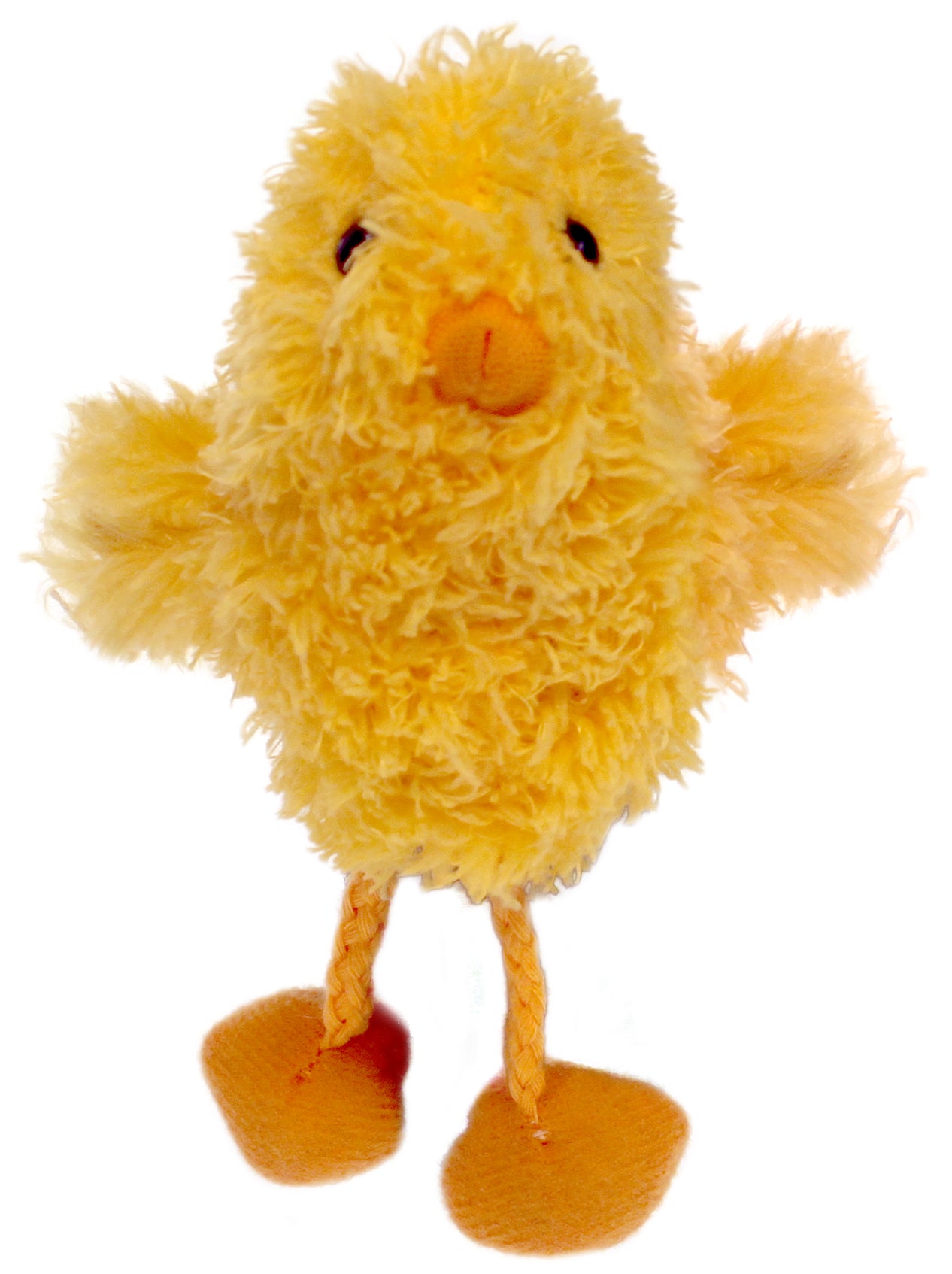 Marionnette Poulet En Peluche Jaune – Jouet Interactif Main Pour Enfants, École, Histoires