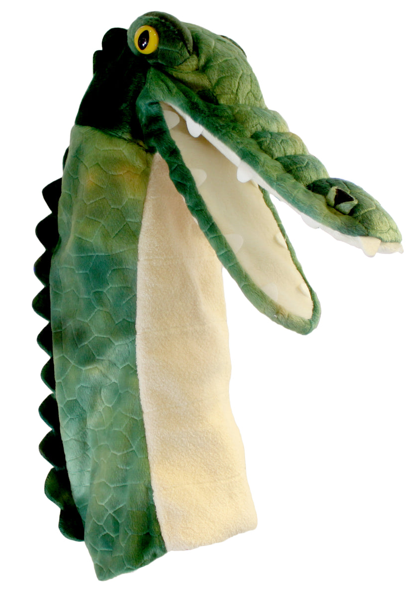 The Puppet Company – Marionnette Crocodile En Tissu Doux, Amis De Voyage, Pour Histoires Et Jeux Dès 12 Mois