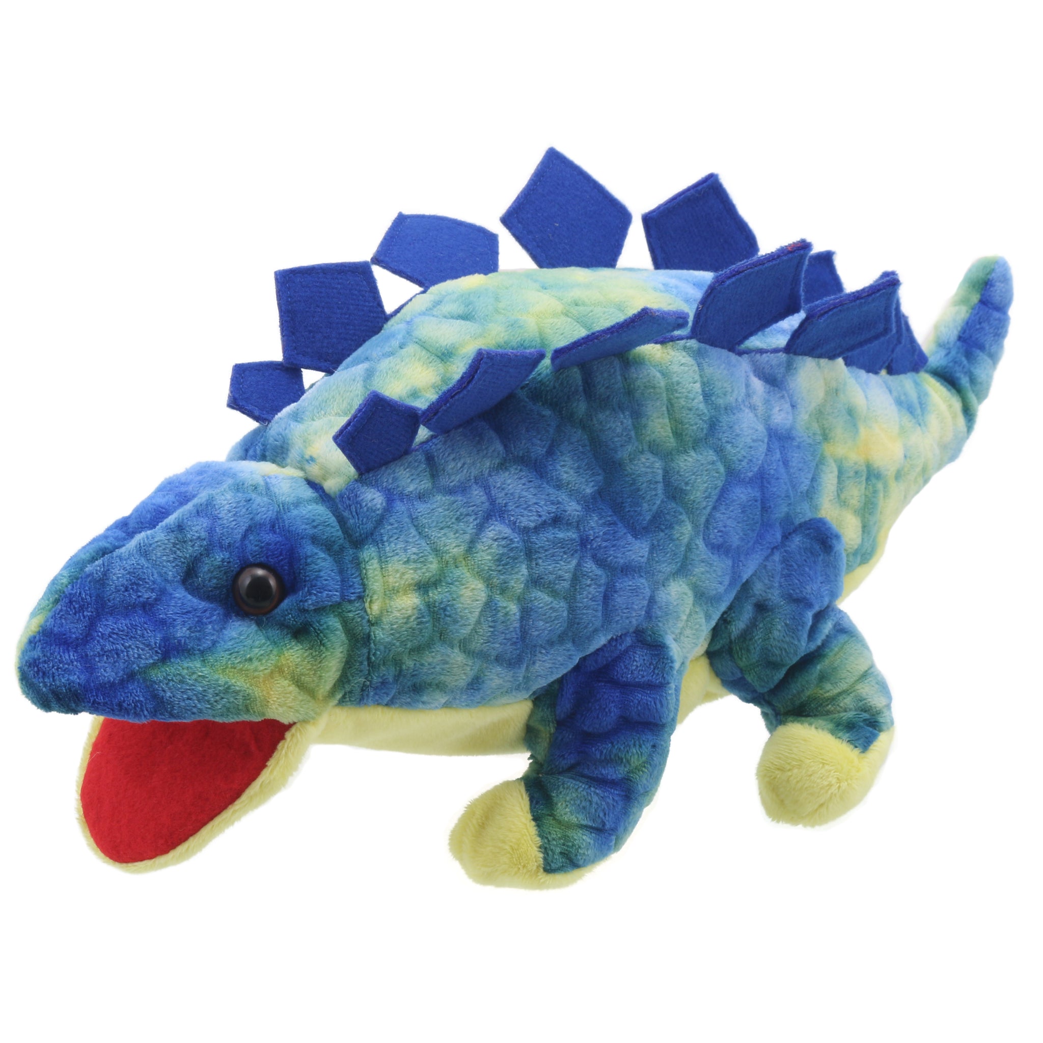 Marionnette Peluche Dinosaure Stegosaurus 40 cm - Au Gardénia