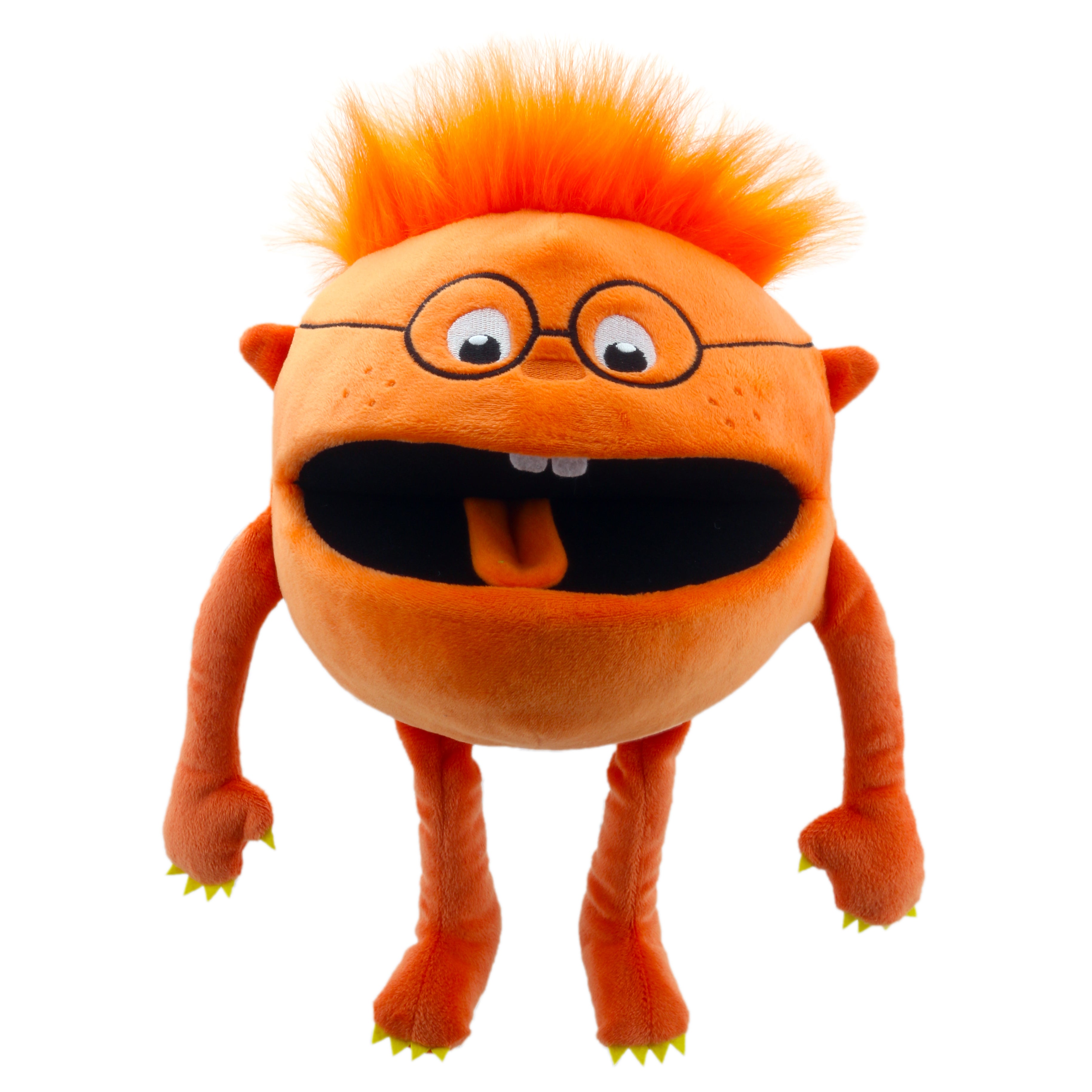 Marionnette à fil chat en bois jaune Marionnette à fil chat en bois jaune