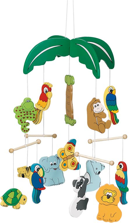 Goki Mobile Cabane Dans Les Arbres – Jouet Bébé Berceau Multicolore, Accessoire Éveil 52873