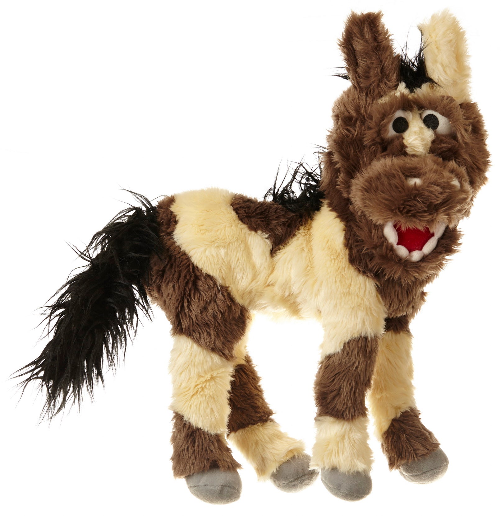 Marionnette à Main Living Puppets Muckelbert - 37 Cm - Fourrure Douce - Lavable En Machine - 3