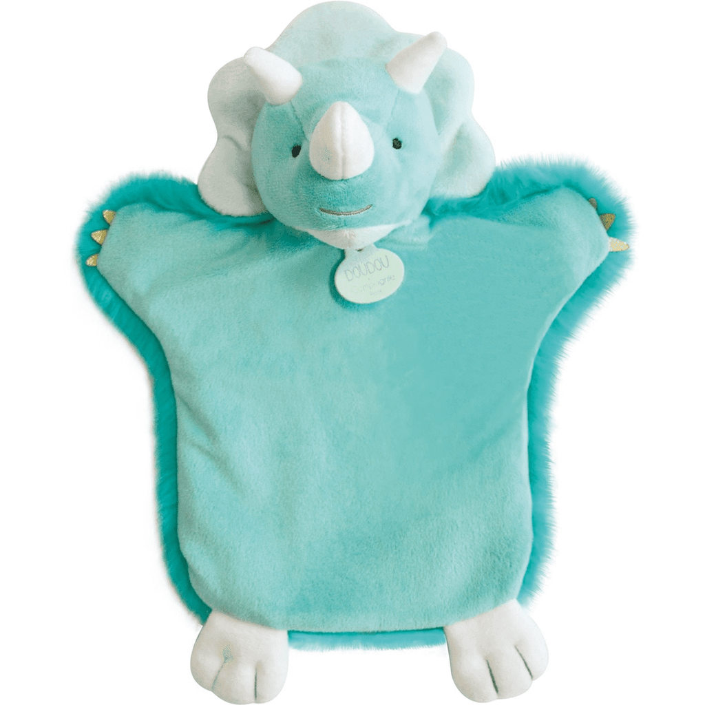 Doudou et Compagnie Doudou Panda Vert avec Marionnettes à Doigt